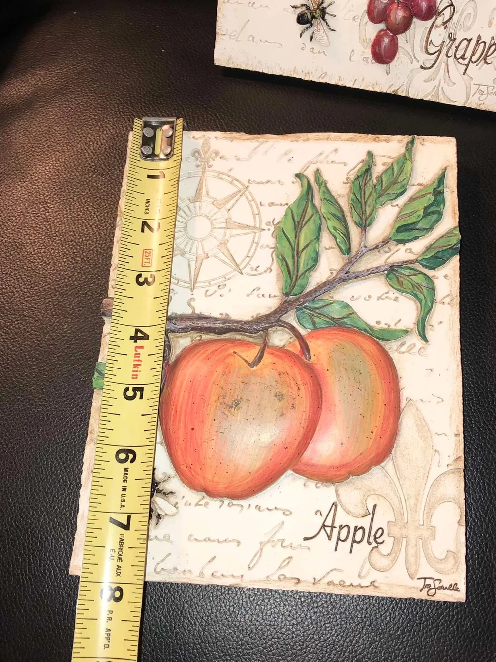 Fruit Wall Art Pair - Apple & Grape Prints